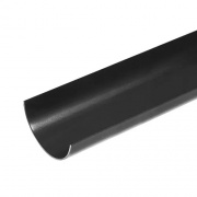 112mm Half Round Rainwater - Black