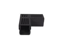 Threshold Mini Corner Black Aluminium Grate