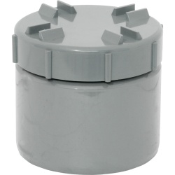 160mm Screwed Access Plug - Lighht Grey