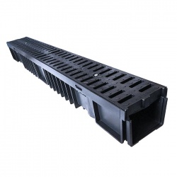 B125 Drainage Channel x 1m Plastic Grate