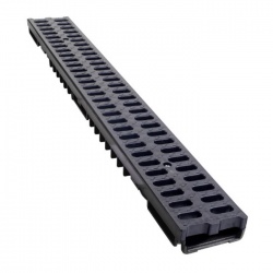 Low Profile B125 Drainage Channel x 1m Plastic Grate