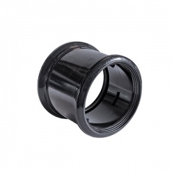 110mm Economy Soil Pipe Coupling D/S Black