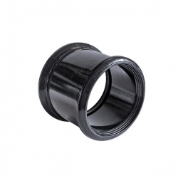 110mm Economy Soil Pipe Slip Coupling D/S Black