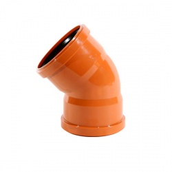 160mm Underground Drainage 45 Bend D/S