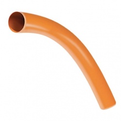 160mm 45 Plain Ended Long Radius Drain Bend