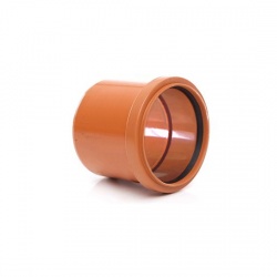 Single Socket Coupler With Solvent Tail For 110mm Underground Drainage Pipe