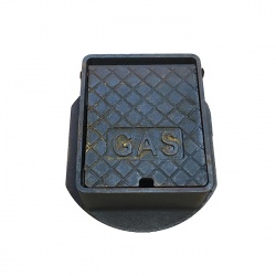 Cast Iron Surface Box Badged 'Gas' 150mm x 150mm x 76mm Deep