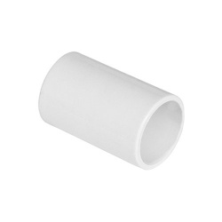 21.5mm White Straight Coupling