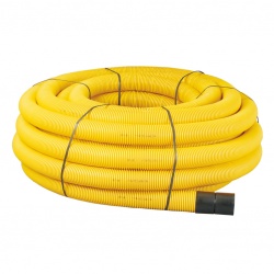 Yellow Twinwall Duct 63mm x 50m Coil