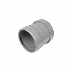 110mm Soil Pipe Slip Coupling Double Socket - Light Grey