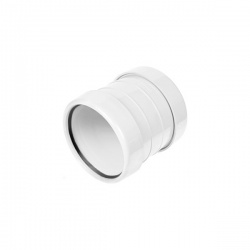 110mm Soil Pipe Slip Coupling Double Socket - White