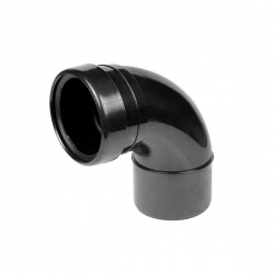 110mm 92.5 Single Socket Bend - Black