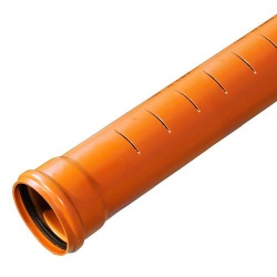 110mm Slotted Underground Drainage x 3m s/s