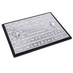 600mm x 450mm Steel Manhole Cover PP Frame 10tonne GLVW PC6CG