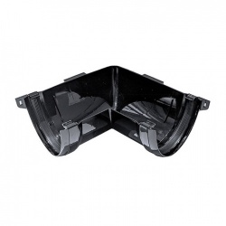 200mm 90 Deg Internal Gutter Angle (Black)