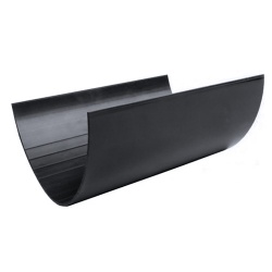 200mm Industrial Gutter x 3m (Black)