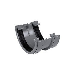 112mm Half Round Gutter Union Bracket - Anthracite Grey