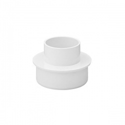 68mm Downpipe  x 110mm Pipe Adaptor - White