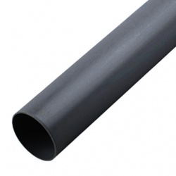 110mm Soil Pipe x 3m P/E - Black