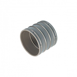 110mm Double Socket Coupling - Olive Grey