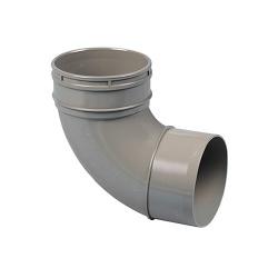 110mm 92.5˚ Bend Single Socket - Olive Grey