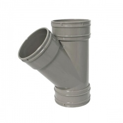 110mm 135˚ Branch Triple Socket - Olive Grey