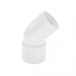 40mm 45 Spigot Bend - White