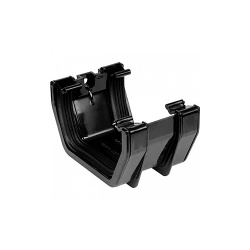 114mm Square Gutter Union Bracket - Black