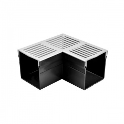 Threshold 100 Corner Aluminium Grate