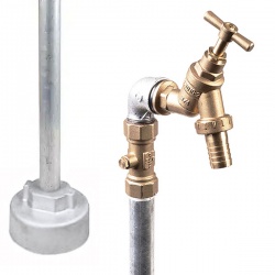 3/4'' Hydrant Standpipe, c/w Single Bib Tap & Double Check Valve