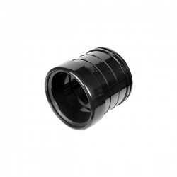 110mm Single Socket Coupling (Pushfit/Solvent) - Black