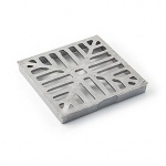 Aluminium Square Hopper Grid 150mm x 150mm