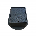 Cast Iron Surface Box Badged 'W' 152mm x 127mm x 75mm Deep