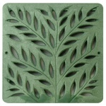 12'' Botanical Catch Basin Grate - Green