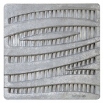 12'' Wave Catch Basin Grate - Grey