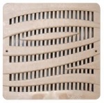 12'' Wave Catch Basin Grate - Sand