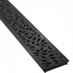 NDS Botanical Decorative Channel Grate Black x 900mm