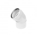 110mm 135 Single Socket Bend - White