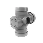 110mm 92.5 Triple Socket Access Branch - Light Grey