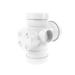 110mm 92.5 Triple Socket Access Branch - White