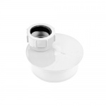 110mm Single Waste Adaptor 32mm - White