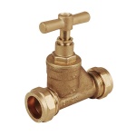 25mm MDPE - 22mm Copper Stop Tap