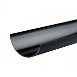 150mm Half Round Gutter x 3m (pack of 4) - Black