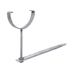 Galvanised Rise & Fall Gutter Bracket for 112mm Half Round Gutter