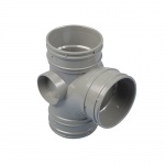 110mm 92.5˚ Branch Triple  Socket - Olive Grey