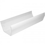 114mm Square Profile Gutter x 3m - White