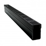 Threshold Drainage x 1m Black Aluminium Grating