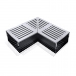 Threshold 100 Shallow 90 Corner Aluminium Grate