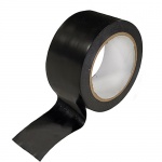 75mm x 33m Black PVC Single Sided Tape