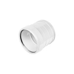 110mm Single Socket Coupling (Pushfit/Solvent) - White